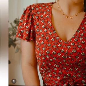 Monsoon of London Flutter Sleeve Dress